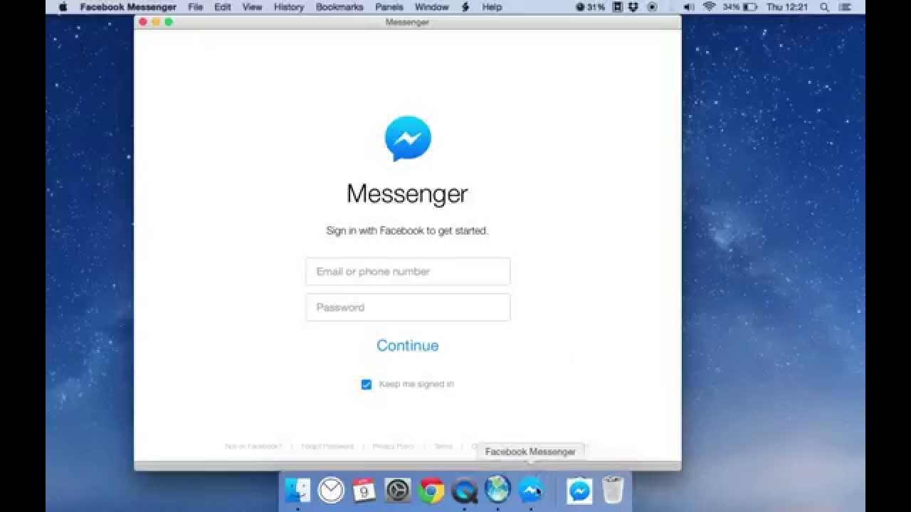 Official facebook messenger for mac